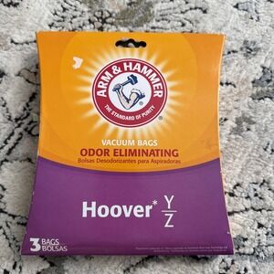 Arm & Hammer Hoover Y & Z Odor Eliminating Vacuum Bags 62611D - 3 Pack - NEW
